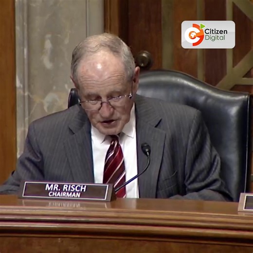 USA senator and the chairman of the Senate Foreign Relations Committee, Jim Risch raises concerns over Kenya’s growing ties with China. | Radio Citizen FM