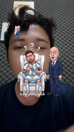 Messi gets help from Papa Pipa to get the World Cup #shorts #filterchallenge