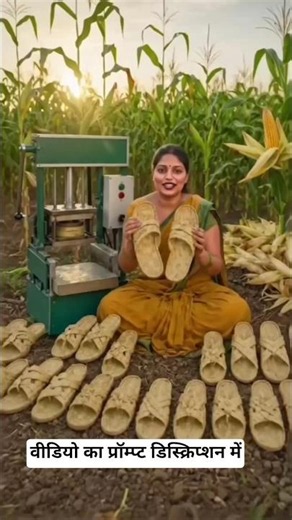 मक्का के छिलको से चप्पल