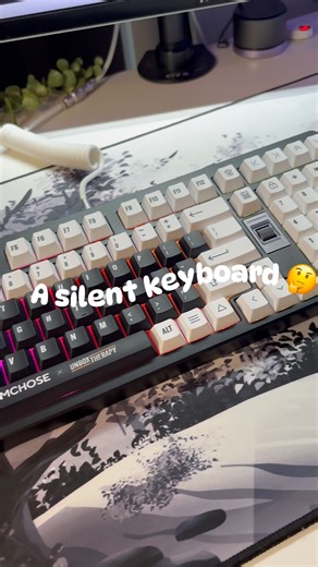 Opinions on silent keyboards?🤔🤔 #keebtok #mechanicalkeyboard #techtok #keyboard #typingtest