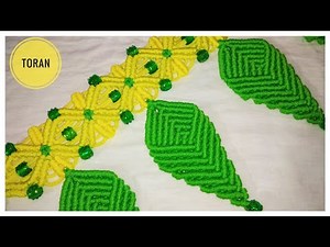 New Macrame Toran Tutorial // How to make Macrame Toran at Home 💕Anisha Singh Creations