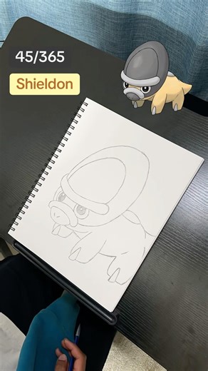 Drawing Shieldon #drawing #pokemon #brentfaiyaz #sinnoh #pokémon #drawings #draw #tommyrichman #art