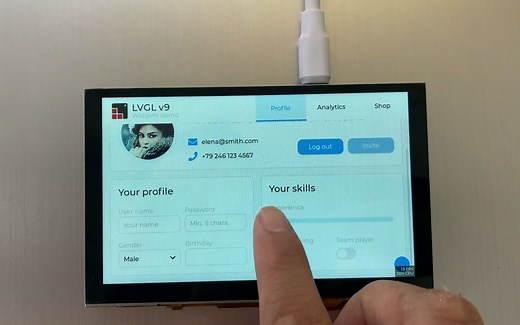 esp32s3 5寸RGB屏LVGL开发板设计升级稳定性等全测试用料都是产品级