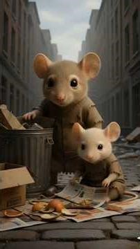 Poor Mouse Becomes Rich | Inspiring AI Cartoon Story 🐭💰#ai #aicartoon #animationstory #family #groot