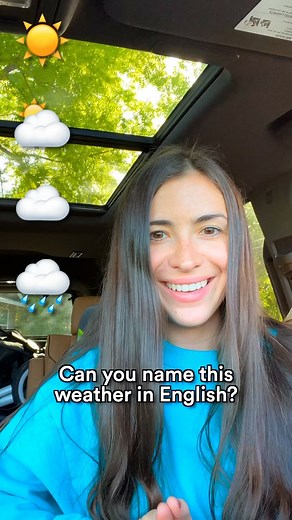 Marina Mogilko on Instagram: "Can you name this weather in English? #englishonline #learnenglish #englishclass"