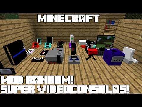 Minecraft MOD RANDOM! SUPER VIDEOCONSOLAS! Decorative Video Game System Mod Español!