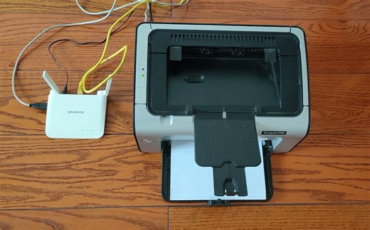花费20元普通打印机秒变高大上WiFi无线网络打印机支持电脑端和手机端打印