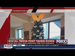 MCSO gets heat over Christmas tree with mugshots