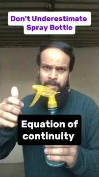 Everyday Physics: Spray Bottle #sciencedaily #physicsexplained #foryoupage #physics #education