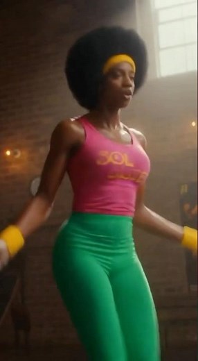 "Sol Sister's Retro Workout: Unleashing 70s Power in the Ring!"