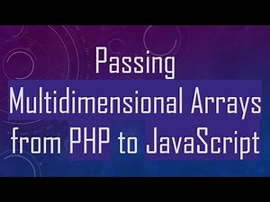 Passing Multidimensional Arrays from PHP to JavaScript