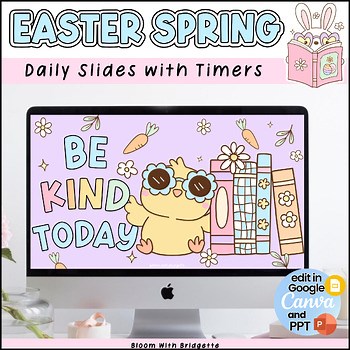 Spring PowerPoint and Google Slides Templates - Easter Decor - Morning Slides