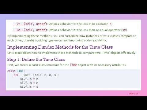 How to Use Dunder Methods for Object Comparison in Python