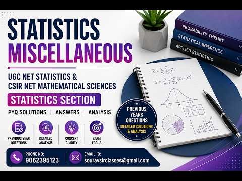 Statistical Thinking Explained | UGC NET Statistics & CSIR NET Analysis Concept Breakdown #PYQ