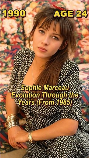 Sophie Marceau Evolution Through the Years (From 1985) #celebrity #fyp #shortvideo #sophiemarceau