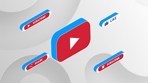 YouTube Subscribe Button 3D