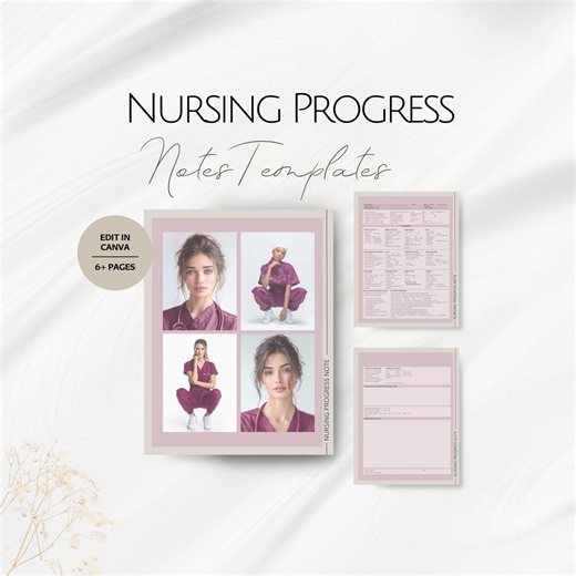 Nurse Progress Note Templates, Editable Nursing Business Folder Forms Pre-made RN LVN Form Template Professional Health Progressing Protocol - Etsy