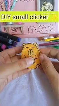 DIY small clicker ✨#thecraftyart #diy #diytenyclicker #craft #clicker