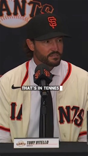 “No one wants to see that team get to Omaha more than me." Tony Vitello during his introductory press conference with the San Francisco Giants. #mlb #tennessee #baseball #tonyvitello | Paige Dauer