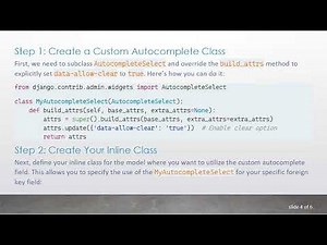 How to Clear Selection in Django Autocomplete Field