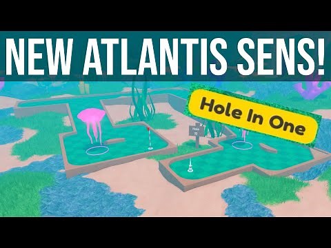 Getting INSANE Hole in Ones with New Atlantis Sens! | Roblox Super Golf