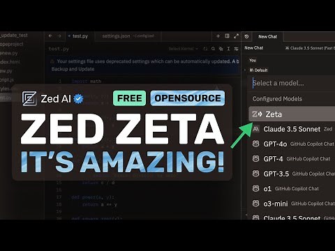 Zed's Zeta: This NEW Open Coding Model in ZED's AI Editor IS AMAZING!