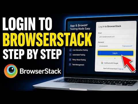 How to login to BrowserStack testing - Step By Step