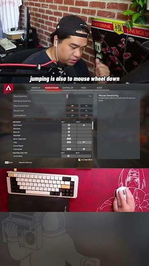 Here are my keybinds for Apex Legends #apex #apexlegends #shorts