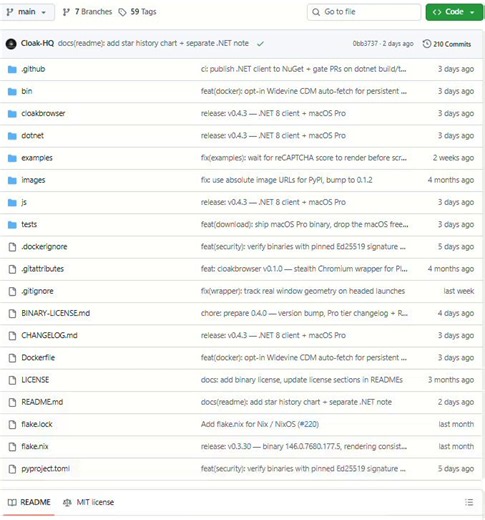 I just found an open-source browser that could wipe out a $500/month industry.It's called CloakBrowser.And it's doing things most anti-detect browsers charge a fortune for:→ Scores 0.9 on reCAPTCHA v3 (human-level)→ Passes 14/14 bot detection tests→ Auto-resolves Cloudflare Turnstile→ Beats FingerprintJS and BrowserScan→ TLS fingerprint matches real Chrome→ Works as a drop-in Playwright replacementThe shocking part?Bright Data Scraping Browser → $500+/monthBrowserless Stealth → $200+/monthCustom