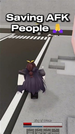 Saving AFK Players 🙏 #roblox #jujutsushenanigans