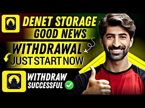 denet storage withdrawal | denet storage app | denet airdrop | denet watcher node withdrawal