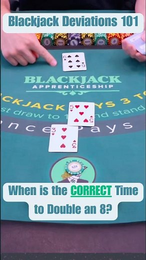 When to double an 8 in blackjack!