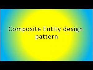 Composite Entity design pattern