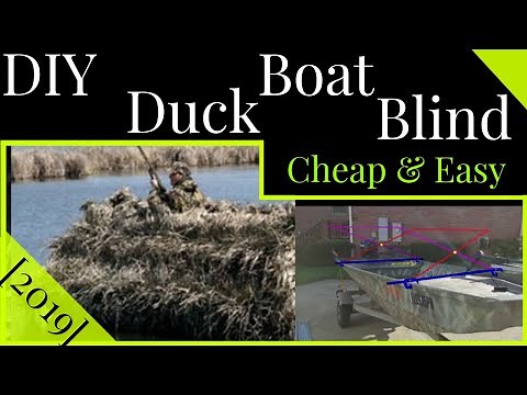 How To Build Homemade DIY Duck Boat Blind | Easy Simple PVC Build
