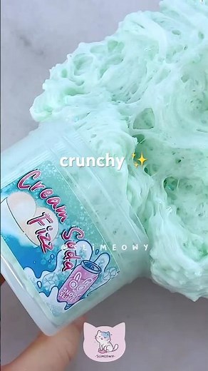fluffy inflated crunchy bingsu slime asmr 🍃 satisfying soda pop