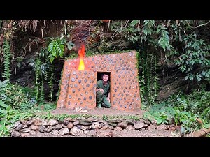 26K views · 535 reactions | A hidden sanctuary in nature’s embrace Building a complete survival bushcraft shelter under a giant rock, using clay and stone for strength and warmth. ️️ #BushcraftSkills | The Forest Path | Facebook