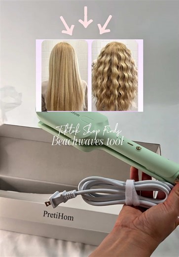 Beach waves tutorial #beachwavercurls #curls #hairtools