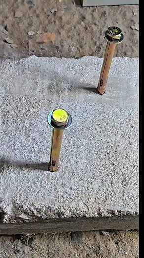 Base Plate Installation in Concrete with Anchors 🔩 | Strong & Perfect Fixing Method You Must Know 😱