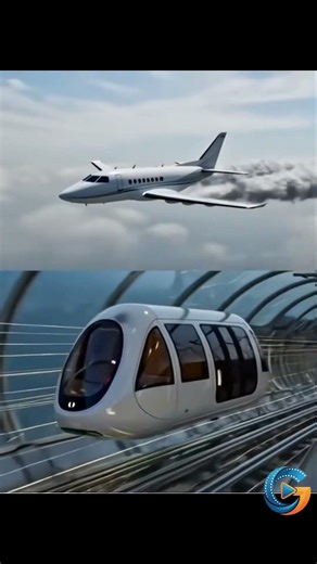 Faster Than a Jet? ✈️ Inside the Hyperloop! #hyperloop #shorts #youtubeshorts
