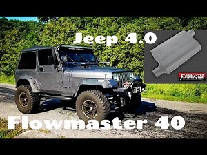 1993 Jeep Wrangler YJ 4.0 Flowmaster 40 series exhaust