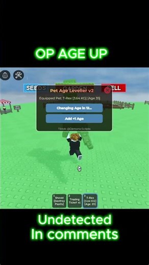 👾Age Up Script V4 #robloxfyp #roblox #newgameinroblox #robloxedit #growagarden #robloxshorts #fyp