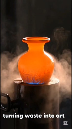 Turning Broken Glass Into a Beautiful Flower Vase! 🌸🔥