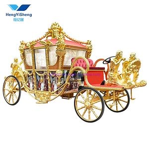 [Hot Item] Electric Golden Royal Coach Golden Horse Carriage