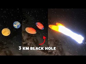 I Sent a 1 SOLAR MASS BLACK HOLE Between Earth and Venus... The Results Are MIND-BLOWING!