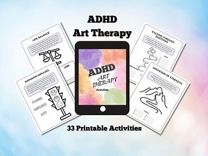 ADHD Art Therapy Worksheets: Creative Activities for Focus & Self-expression (PDF) - Etsy Canada