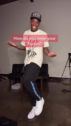 How do you wear your forces? I wear mine deadstock. #forces #sneakers #sneakerhead #airforce #airforce1 #howto #drip #viral #tiktok #style #beyourself