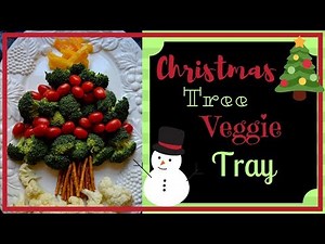 Christmas Tree Veggie Tray I How to make a Holiday Vegetable Tray