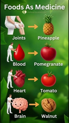 Food As Medicine : Natural Foods for Joints,Blood,Heart & Brain #healthyeating