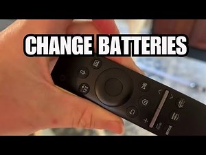 How to Change Batteries on Samsung Smart Tv Remote