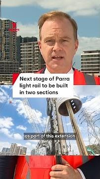 Next stage of Parramatta light rail project to be built in two sections